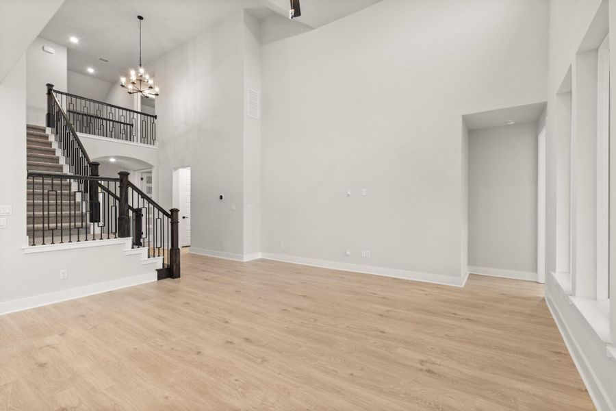 Family Room with soaring ceiling  - Representative Photo