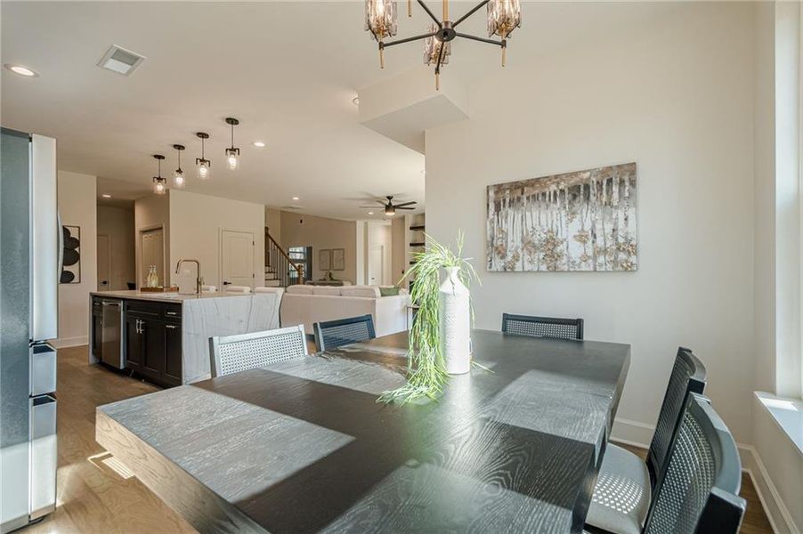 Furnished interior view inside a new home in , Powder Springs (Image 42).