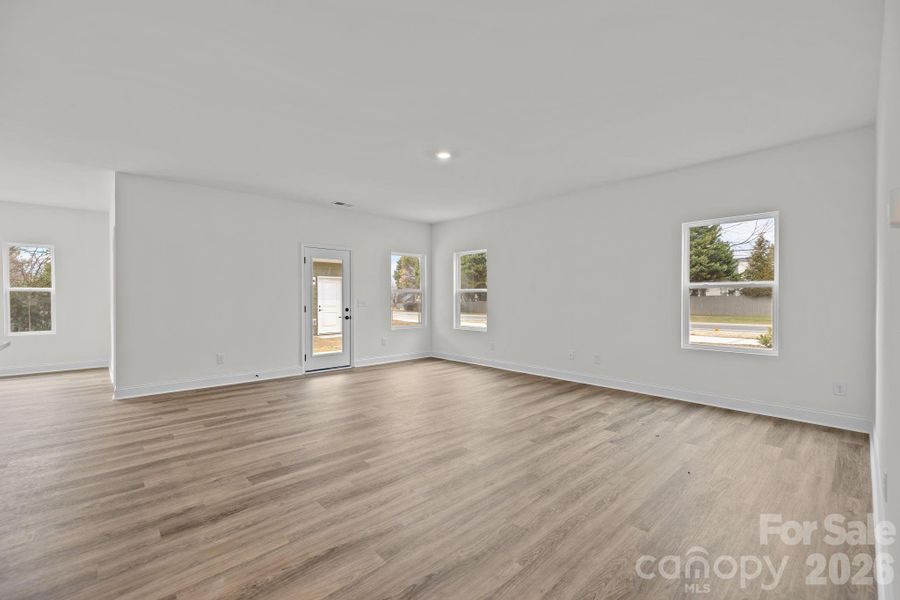 Family Room. Tons of natural light!