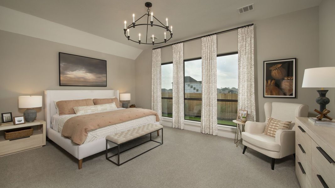 Furnished interior view inside a new home in Parkside on the River West, Georgetown (Image 7).