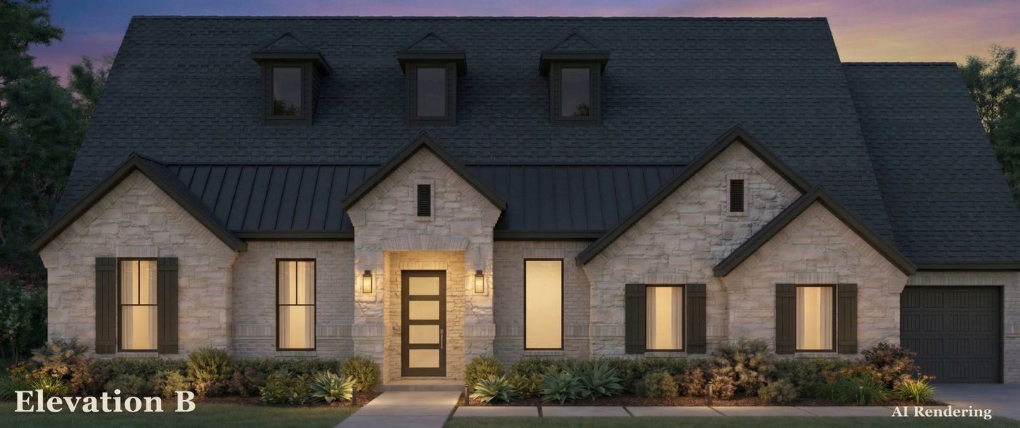Representative exterior photo of a completed home built from the Elizabeth by Altura Homes in Talbott Estates, Howe, TX (Image 6).