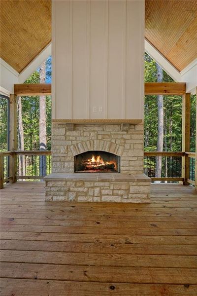 Exterior details and patio area of a home in , Dahlonega (Image 41).