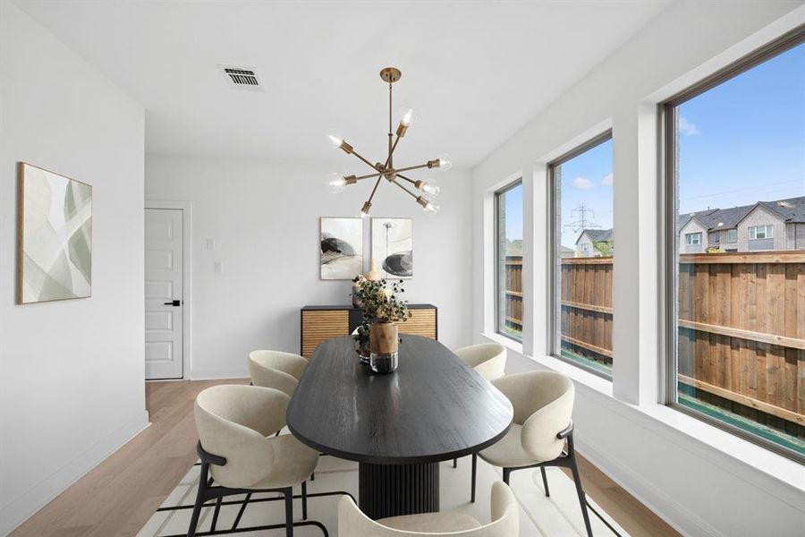 Furnished interior view inside a new home in Karis - Cottage Series, Crowley (Image 14).