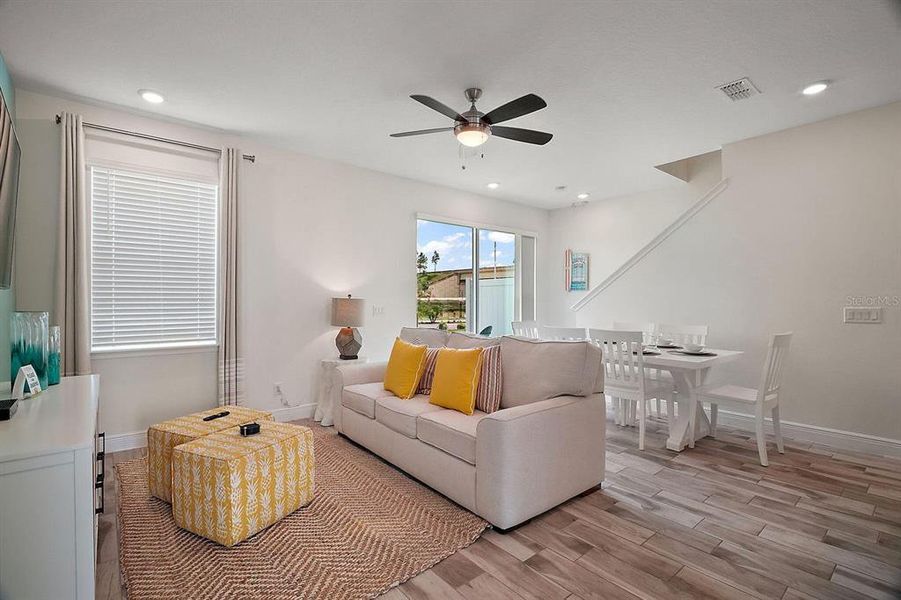 Furnished interior view inside a new home in , Kissimmee (Image 11). Furnished interior view inside a new home in , Kissimmee (Image 11).