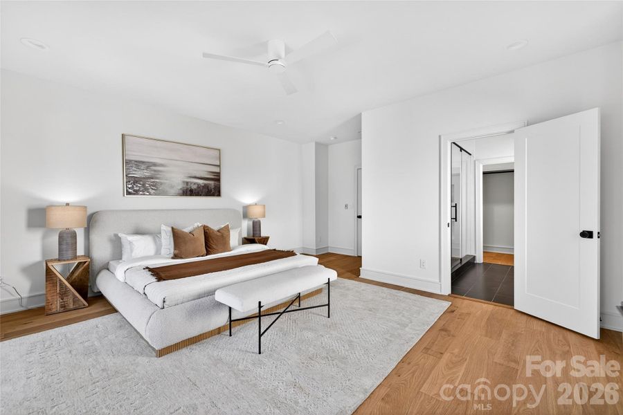 Furnished interior view inside a new home in , Charlotte (Image 10).