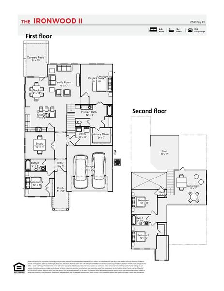 2D floor plan layout of this home in Hunters Crossing 65s, Sealy, TX (Image 2). 2D floor plan layout of this home in Hunters Crossing 65s, Sealy, TX (Image 2).