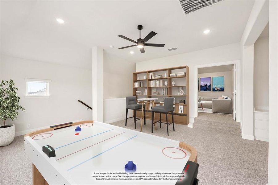 Furnished interior view inside a new home in Ridge Ranch, Mesquite (Image 14).