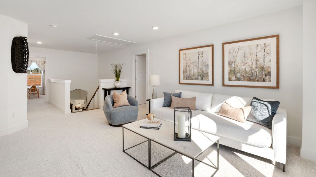 Furnished interior view inside a new home in Iris Meadows, Moore (Image 15).