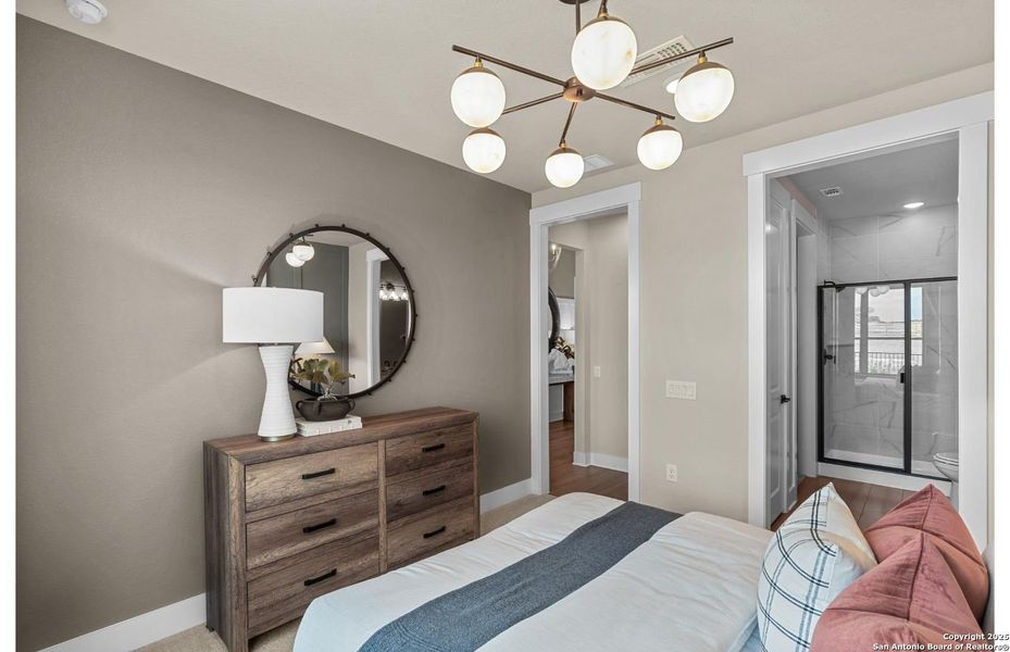 Furnished interior view inside a new home in Del Webb New Braunfels at Veramendi, New Braunfels (Image 26).