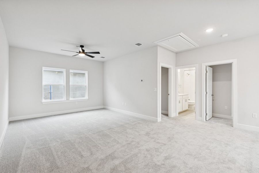 Representative unfurnished interior of a home built from the The Marshall by David Weekley Homes in South Brook, Leander (Image 9).