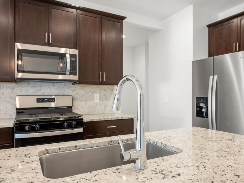 Close-up of interior finishes inside a home in Las Patrias at Star Valley Phase III - Signature Series, Tucson (Image 9).