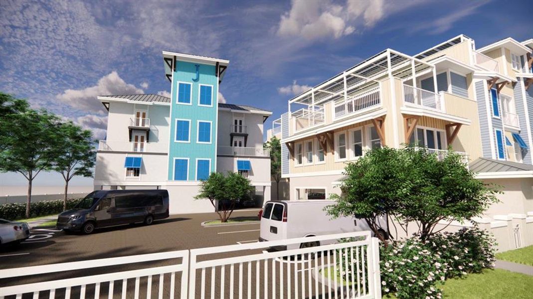 Front exterior of a new home in , Dunedin, FL, highlighting curb appeal (Image 36). Front exterior of a new home in , Dunedin, FL, highlighting curb appeal (Image 36).
