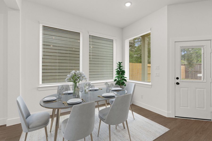 Furnished interior view inside a new home in The Woodlands Hills, Willis (Image 7). Furnished interior view inside a new home in The Woodlands Hills, Willis (Image 7).