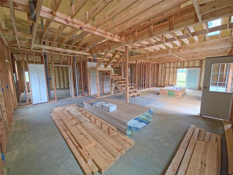 View from kitchen to be