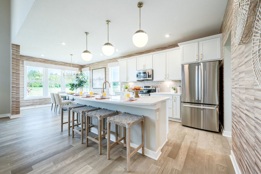 Representative furnished interior of a home built from the Charles by Fischer Homes in Twin Lakes, Hoschton (Image 58).