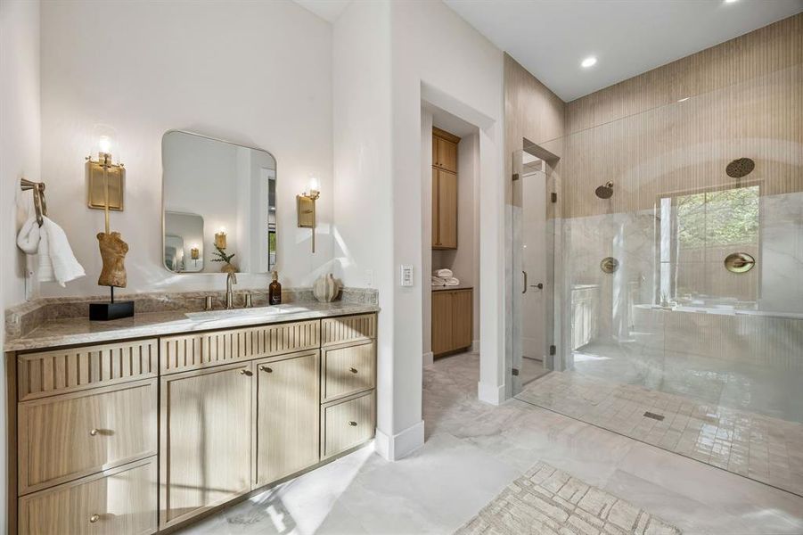 Furnished interior view inside a new home in , Dallas (Image 19).