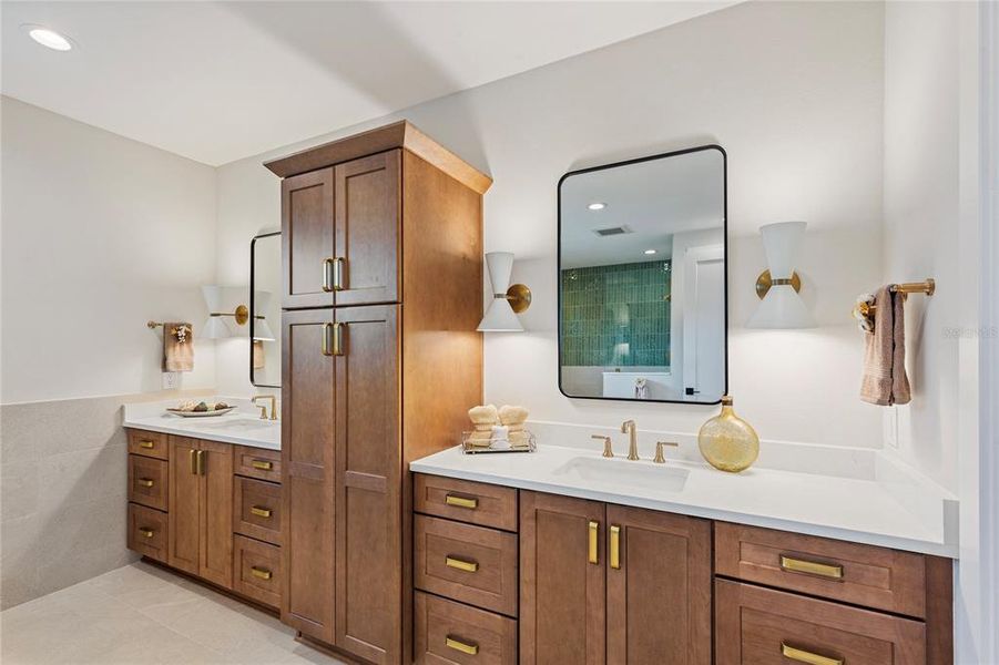 Furnished interior view inside a new home in , St. Petersburg (Image 45).