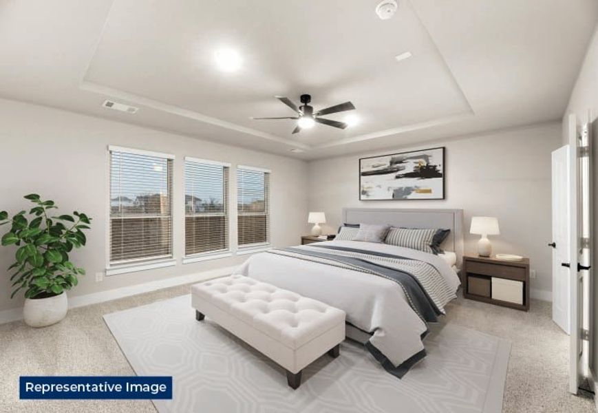 Representative furnished interior of a home built from the Brentwood 3F (w/Media) by First Texas Homes in The Villages of Hurricane Creek, Anna (Image 10). Representative furnished interior of a home built from the Brentwood 3F (w/Media) by First Texas Homes in The Villages of Hurricane Creek, Anna (Image 10).