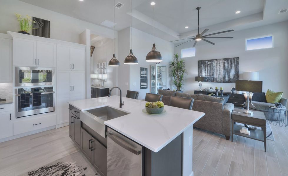 Furnished interior view inside a new home in Mosaic, Daytona Beach (Image 12). Furnished interior view inside a new home in Mosaic, Daytona Beach (Image 12).