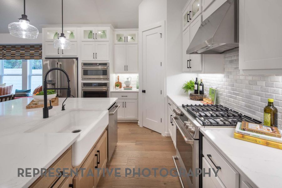 Furnished interior view inside a new home in 6 Creeks at Waterridge, Kyle (Image 33).