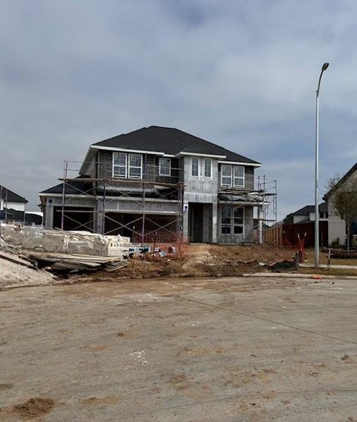 In-progress construction of a new home in Tompkins Reserve, Katy, TX (Image 6).