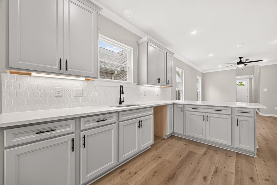 Furnished interior view inside a new home in Two Step Farm, Montgomery (Image 12).