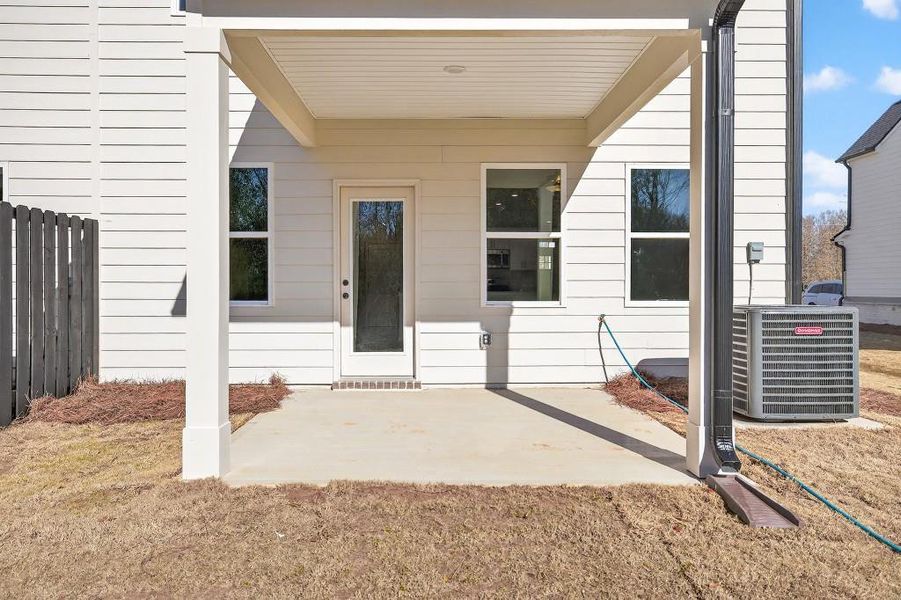 Exterior details and patio area of a home in , Commerce (Image 29).