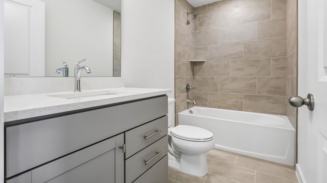 Furnished interior view inside a new home in Cyrene at Harmony, St. Cloud (Image 27).