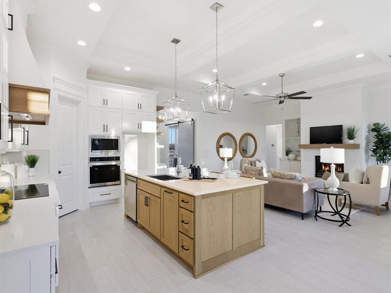 Furnished interior view inside a new home in , Azle (Image 29).