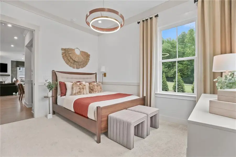 Furnished interior view inside a new home in Silverwood, Cumming (Image 20).