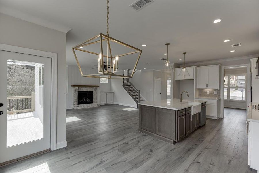 Furnished interior view inside a new home in , Buford (Image 7).