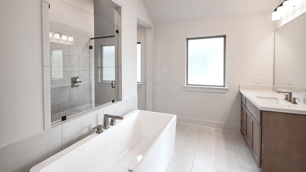 Furnished interior view inside a new home in Homestead 65', Schertz (Image 14). Furnished interior view inside a new home in Homestead 65', Schertz (Image 14).