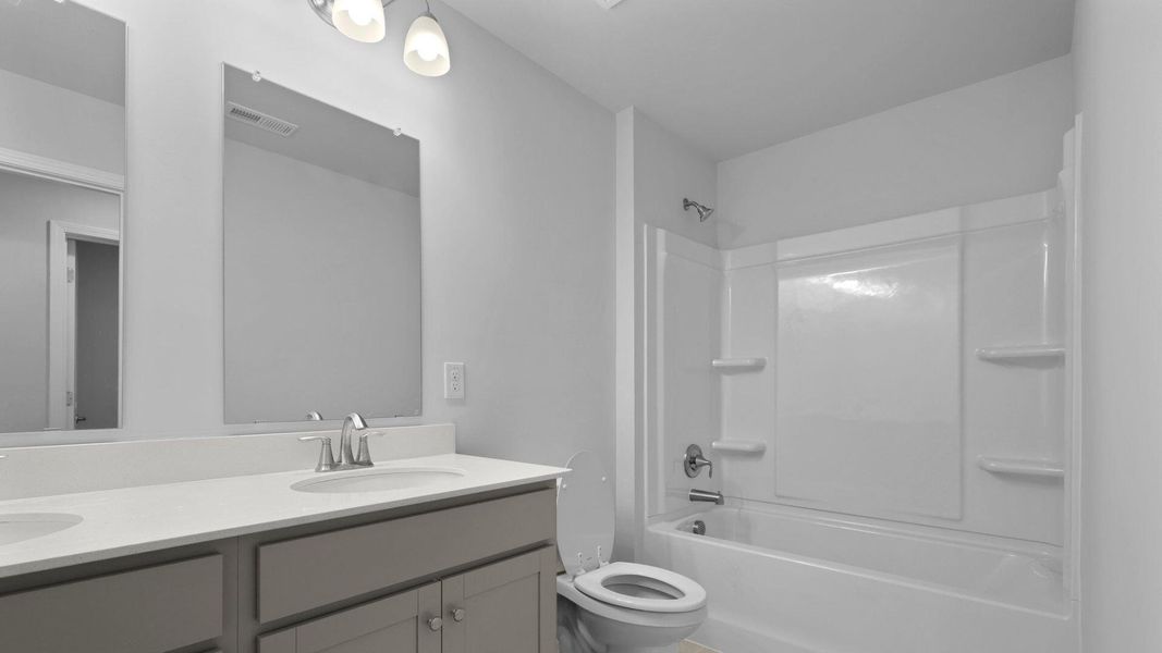 Furnished interior view inside a new home in Founders Corner, Lincolnville (Image 10).