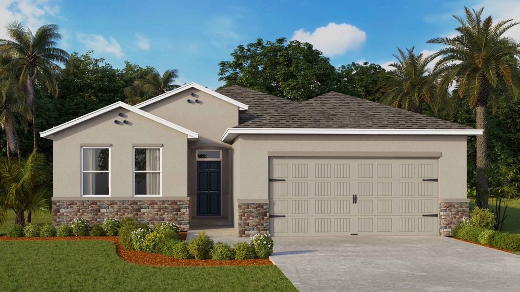 Representative exterior photo of a completed home built from the Avon by D.R. Horton in Mockingbird Reserve at Winding Oaks, Ocala, FL (Image 14). Representative exterior photo of a completed home built from the Avon by D.R. Horton in Mockingbird Reserve at Winding Oaks, Ocala, FL (Image 14).