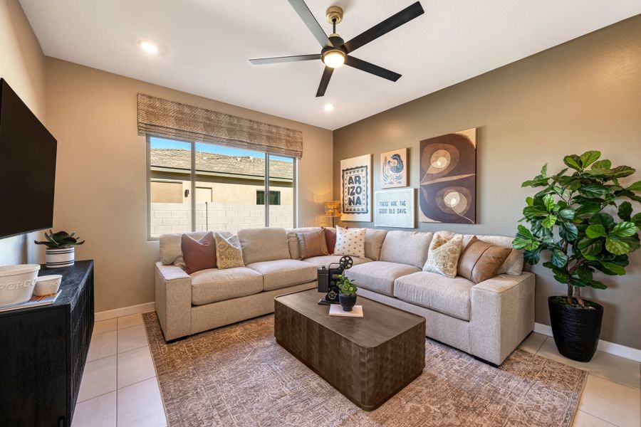 Representative furnished interior of a home built from the Holly Plan 5007 by Tri Pointe Homes in Abel Ranch, Goodyear (Image 13).