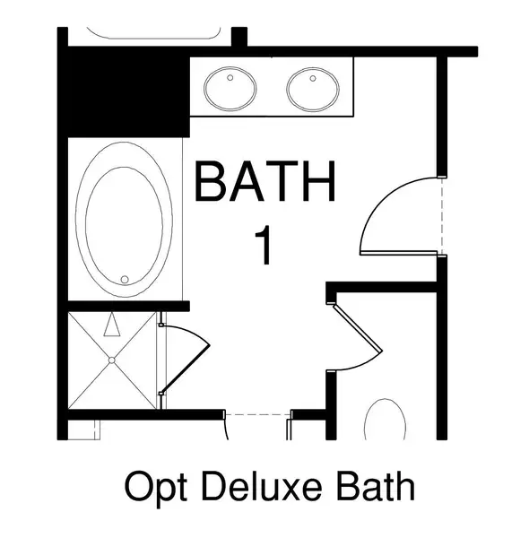 2D floor plan layout for the Columbia by D.R. Horton in Twinleaf Meadows, Monroe, NC (Image 4).