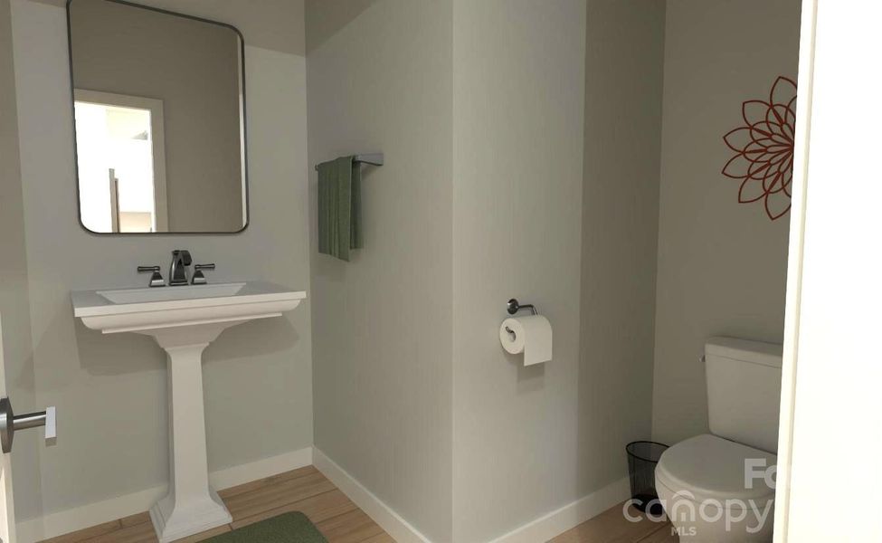 Furnished interior view inside a new home in , Hickory (Image 12).