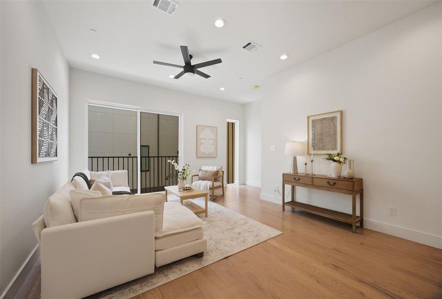 Furnished interior view inside a new home in , Dallas (Image 15).