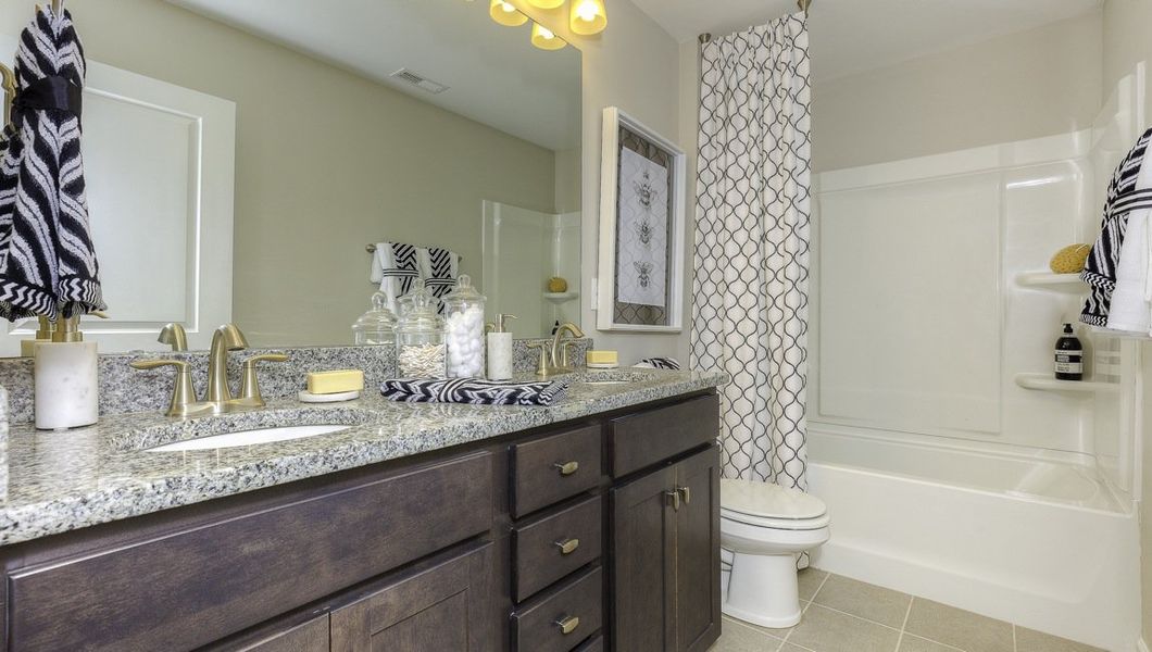 Representative furnished interior of a home built from the Verwood by D.R. Horton in Chumley Estates, Reidville (Image 43).