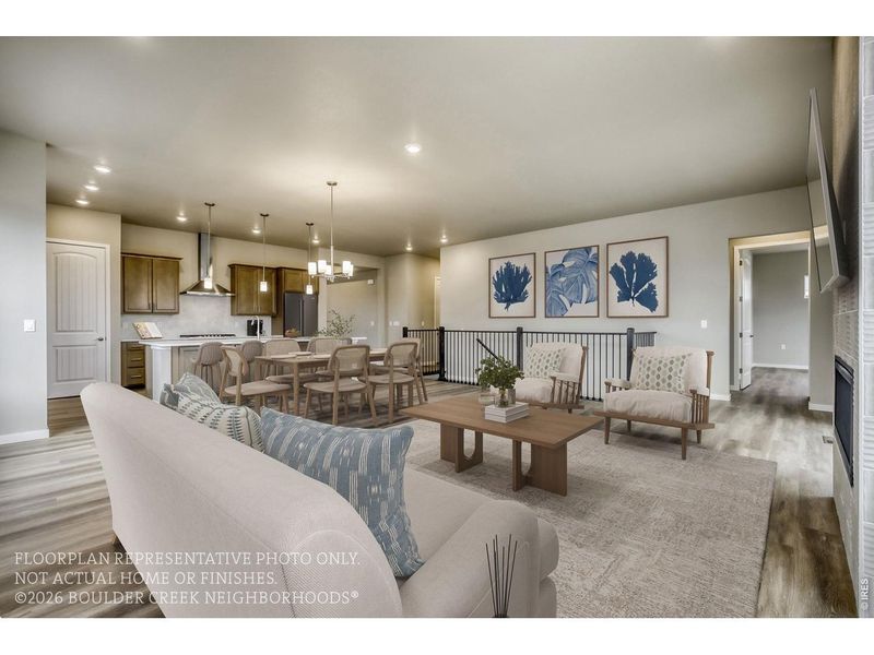Furnished interior view inside a new home in , Fort Collins (Image 5). Furnished interior view inside a new home in , Fort Collins (Image 5).
