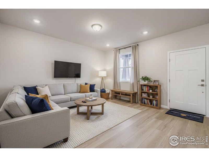 Furnished interior view inside a new home in Waterfield - Single Family Homes, Fort Collins (Image 16). Furnished interior view inside a new home in Waterfield - Single Family Homes, Fort Collins (Image 16).