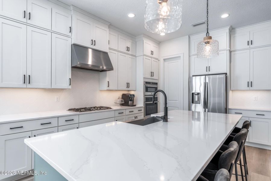 Furnished interior view inside a new home in Palm Crest at Seabrook, Ponte Vedra (Image 7). Furnished interior view inside a new home in Palm Crest at Seabrook, Ponte Vedra (Image 7).