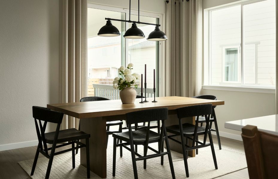 Representative furnished interior of a home built from the Perry by Pulte Homes in Barefoot Village, Longmont (Image 9).