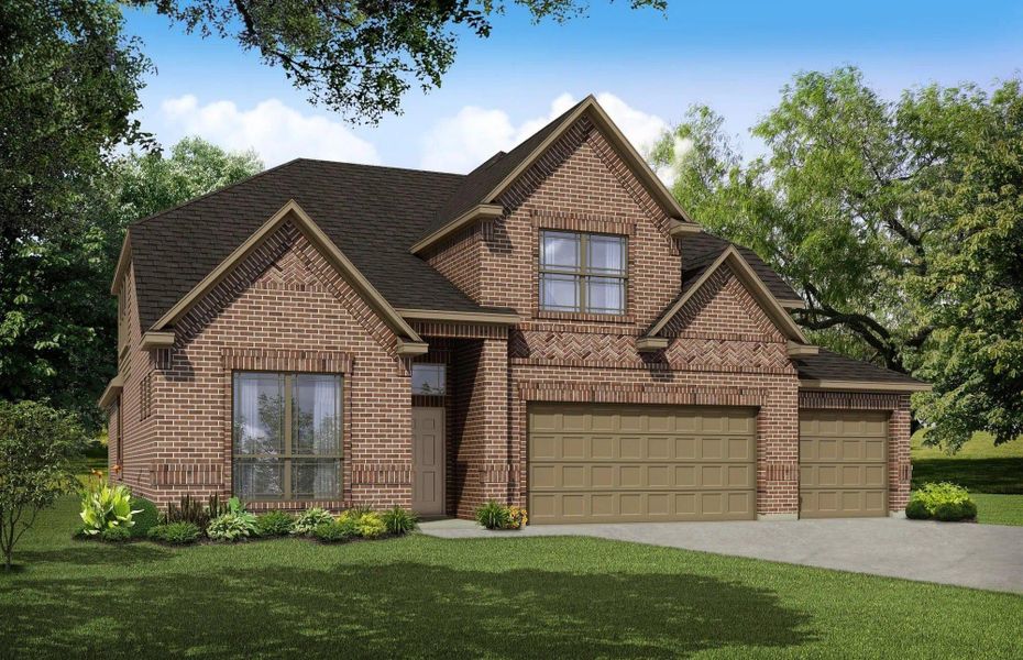 Representative exterior photo of a completed home built from the Concept 3015 by Risewell Homes in Silo Mills, Joshua, TX (Image 1). Representative exterior photo of a completed home built from the Concept 3015 by Risewell Homes in Silo Mills, Joshua, TX (Image 1).
