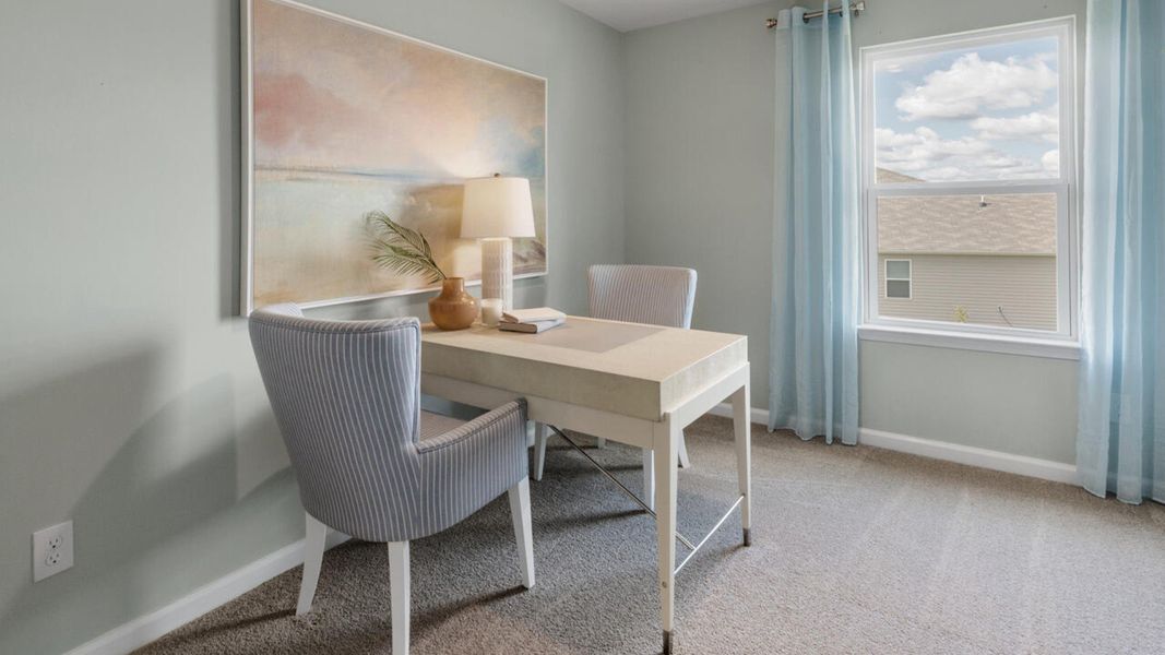 Furnished interior view inside a new home in The Willows at Blake Farm, Wilmington (Image 19).