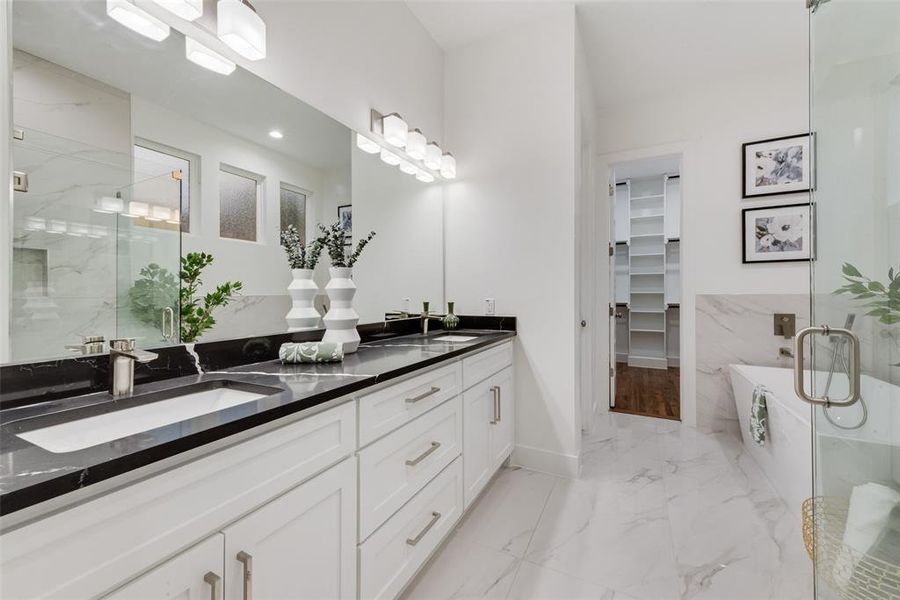 Furnished interior view inside a new home in , Dallas (Image 5).