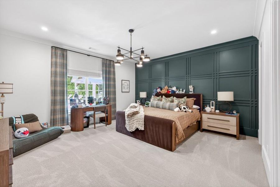Furnished interior view inside a new home in , Braselton (Image 82).