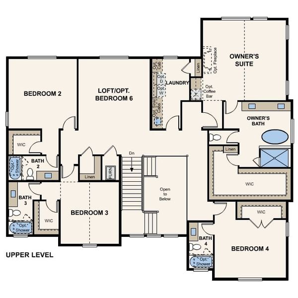 2D floor plan layout of this home in Trails at Smoky Hill | The Preserve, Parker, CO (Image 4). 2D floor plan layout of this home in Trails at Smoky Hill | The Preserve, Parker, CO (Image 4).