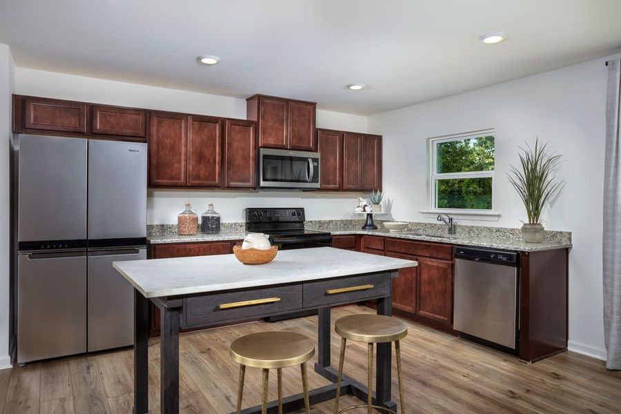 Representative furnished interior of a home built from the Plan 1773 by KB Home in Elyse Meadows, Lillington (Image 5).