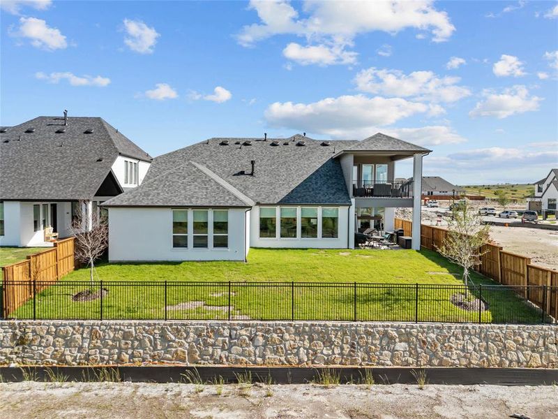 Exterior details and patio area of a home in , Aledo (Image 3). Exterior details and patio area of a home in , Aledo (Image 3).